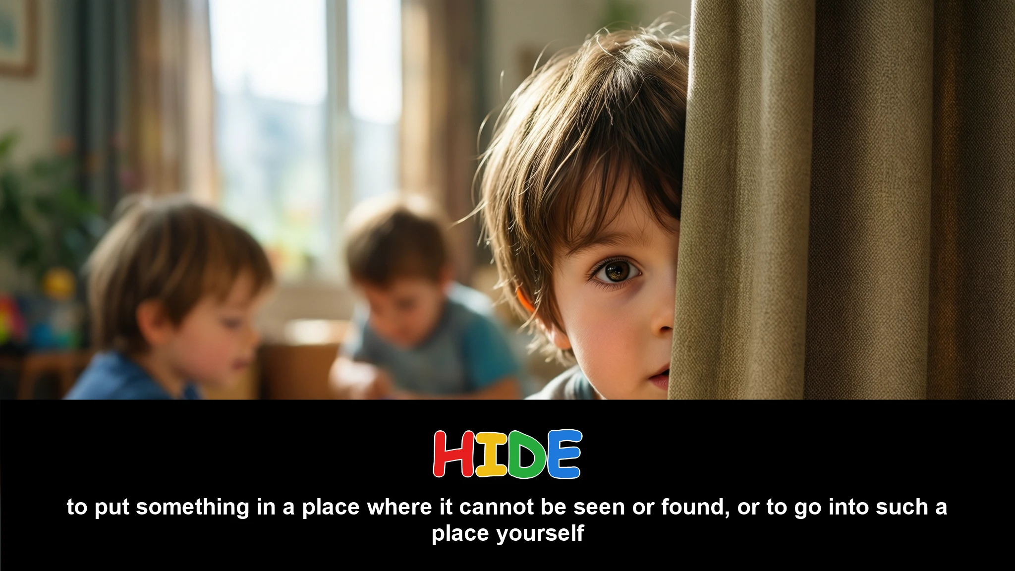 English Illustration for hide